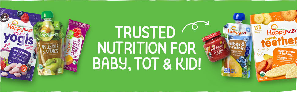 Happy Tot Fiber and Protein, Organic Apple, Peach, Pumpkin and Cinnamon (16x4 OZ)